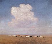 Arkhip Ivanovich Kuindzhi Noon-the drove on the campo china oil painting reproduction